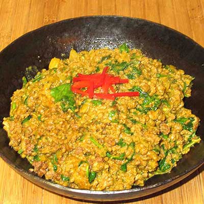Lamb Kheema Saag